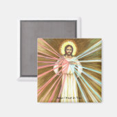 Goddelijke barmhartigheid-Jezus Ik vertrouw op u-k Magneet (Voorkant / Achterkant)