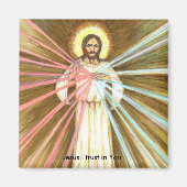 Goddelijke barmhartigheid-Jezus Ik vertrouw op u-k Magneet (Voorkant)