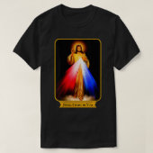 Goddelijke barmhartigheid Jezus Ik vertrouw op U K T-shirt (Design voorkant)