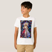 Goddelijke Barmhartigheid Jezus Kinder T-shirt (Voorkant volledig)