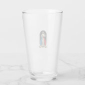 Goddelijke Barmhartigheid Jezus Vintage Glas (Achterkant)