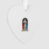 Goddelijke Barmhartigheid Jezus Vintage Ornament (voorkant)