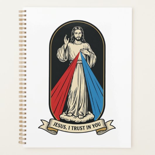 Goddelijke Barmhartigheid Jezus Vintage Planner (Voorkant)