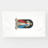 Goddelijke Barmhartigheid Jezus Vintage Spandoek (Horizontaal)