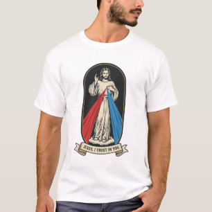 Goddelijke Barmhartigheid Jezus Vintage T-shirt