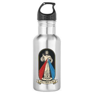 Goddelijke Barmhartigheid Jezus Vintage Waterfles