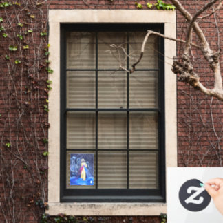 Goddelijke barmhartigheid Jezus wandelen op water Raamsticker