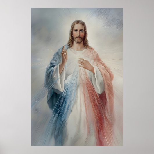 Goddelijke Barmhartigheid Print Jezus Christus Hei (Voorkant)
