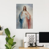 Goddelijke Barmhartigheid Print Jezus Christus Hei (Thuiskantoor)