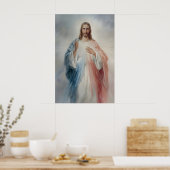 Goddelijke Barmhartigheid Print Jezus Christus Hei (Keuken)