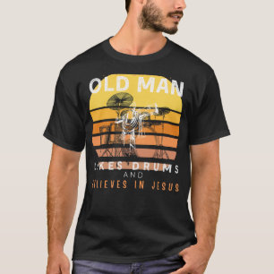 Goddelijke Beats: Grumpy Old Man Jezus Groove met  T-shirt