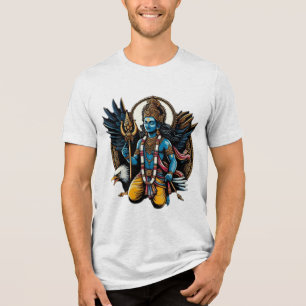 Goddelijke Beschermer: Vishnu en Garuda Tri-Blend Shirt