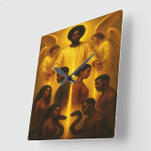 Goddelijke Bescherming Decoratieve Muur Klok (Hoek)