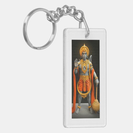 Goddelijke Bescherming Hanuman Ji Sleutelhanger (Voorkant Links)