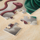 Goddelijke Bescherming Zwart Paar Puzzel Legpuzzel (Zijkant)