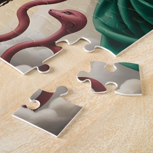 Goddelijke Bescherming Zwart Paar Puzzel Legpuzzel (Zijkant)