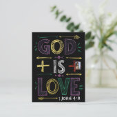 Goddelijke bevestiging: God is liefde Briefkaart (Staand voorkant)