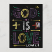 Goddelijke bevestiging: God is liefde Briefkaart (Voorkant)