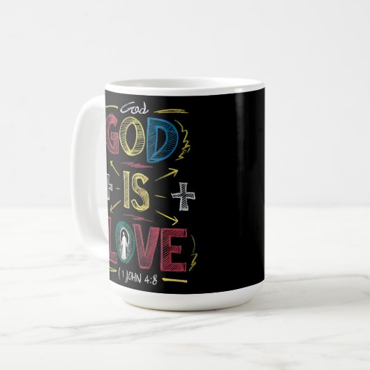 Goddelijke bevestiging: God is liefde Koffiemok (Voorkant links)