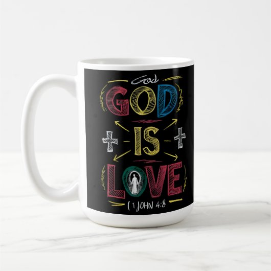 Goddelijke bevestiging: God is liefde Koffiemok (Links)
