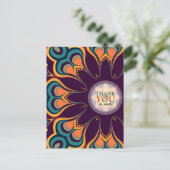 Goddelijke Bloem Dank Je Postkaart (Staand voorkant)