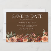 Goddelijke Boho bruiloft mooi save the date (Voorkant)