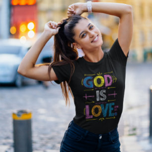 Goddelijke boodschap: God is liefdespijlen T-shirt