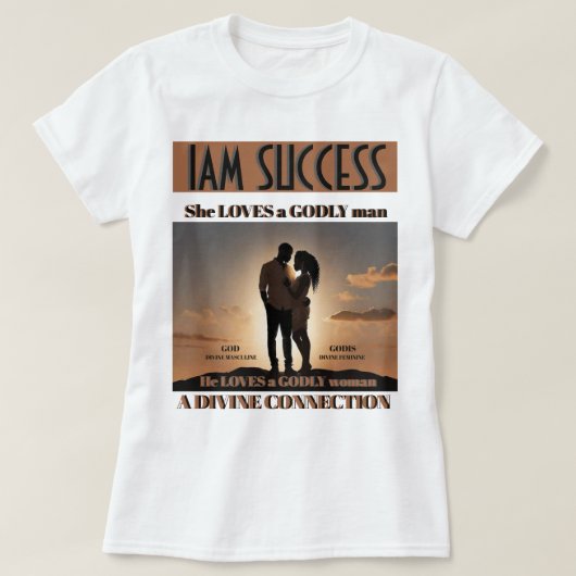 GODDELIJKE CONNECTIE T-SHIRT (Design voorkant)