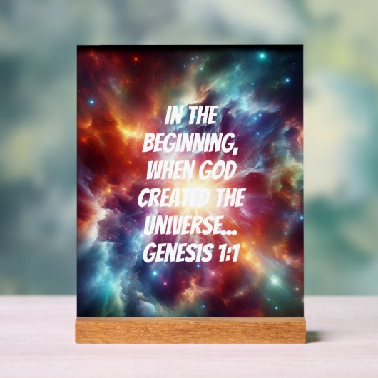 goddelijke creatie acryl bord (Neutraal)