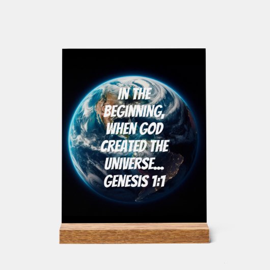 goddelijke creatie acryl bord (Voorkant)