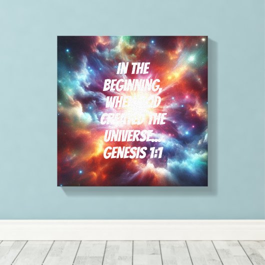 goddelijke creatie canvas afdruk (Insitu (Houten vloer))