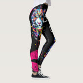 Goddelijke Cultuur Grote Kat Graphic Legging (Rechts)