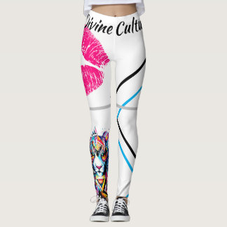 Goddelijke Cultuur Grote Kat Kust Heldere Grafiek Leggings