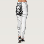 Goddelijke Cultuur Grote Kusjes Grijze Gelukzaligh Leggings (Achterkant)