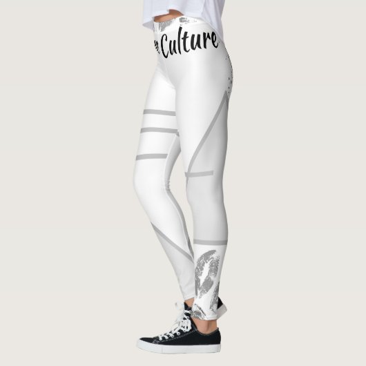 Goddelijke Cultuur Grote Kusjes Grijze Gelukzaligh Leggings (Links)