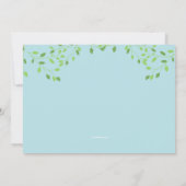 Goddelijke Desserts Lente-thema Uitnodiging (Achterkant)