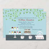 Goddelijke Desserts Lente-thema Uitnodiging (Voorkant / Achterkant)