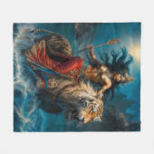 Goddelijke Druga Godin Fleece Deken (Voorkant (Horizontaal))