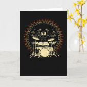 Goddelijke Drummer Kaart (Gele Bloem)