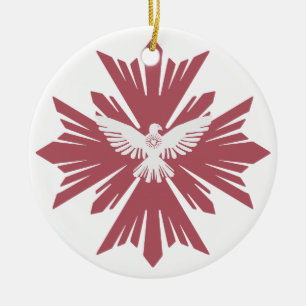 Goddelijke duif van vrede keramisch ornament