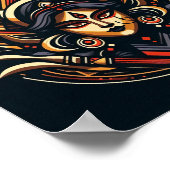 Goddelijke energie - Abstracte Durga Poster (Hoek)