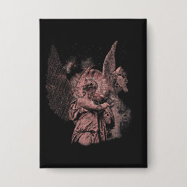 Goddelijke Fout - Techno-Gothic Streetwear Design Button