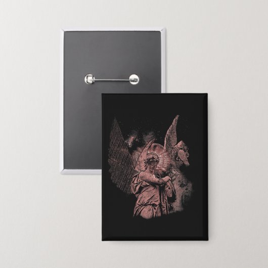 Goddelijke Fout - Techno-Gothic Streetwear Design Button (Voorkant / Achterkant)