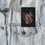 Goddelijke Fout - Techno-Gothic Streetwear Design Button (Insitu)