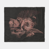 Goddelijke Fout - Techno-Gothic Streetwear Design Fleece Deken (Voorkant (Horizontaal))