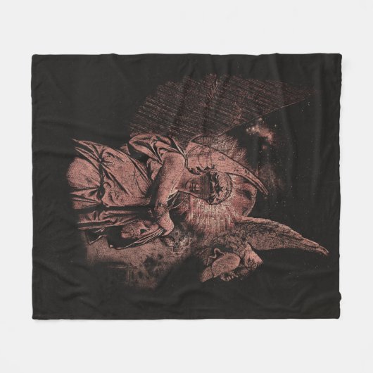 Goddelijke Fout - Techno-Gothic Streetwear Design Fleece Deken (Voorkant (Horizontaal))