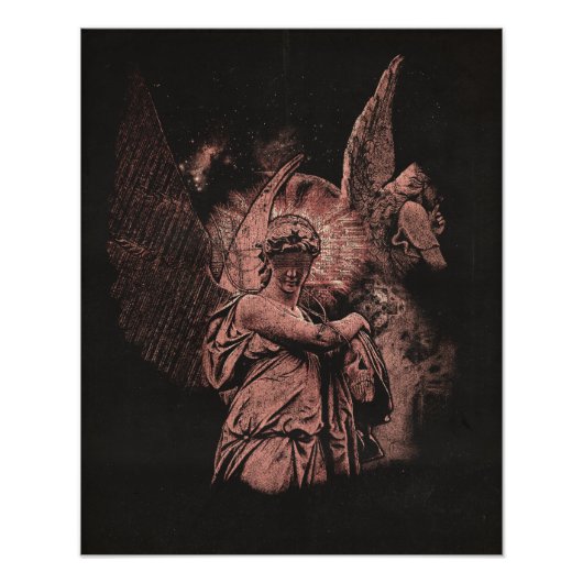 Goddelijke Fout - Techno-Gothic Streetwear Design Foto Afdruk (Voorkant)