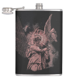 Goddelijke Fout - Techno-Gothic Streetwear Design Heupfles