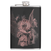 Goddelijke Fout - Techno-Gothic Streetwear Design Heupfles (Voorkant)