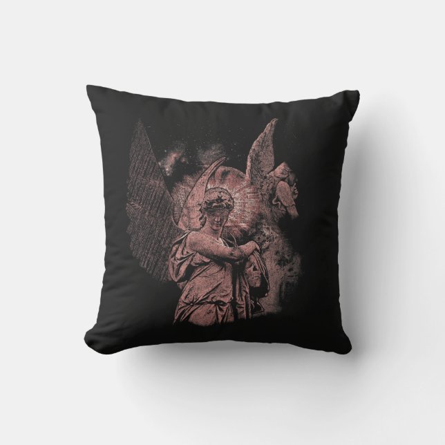 Goddelijke Fout - Techno-Gothic Streetwear Design Kussen (Voorkant)